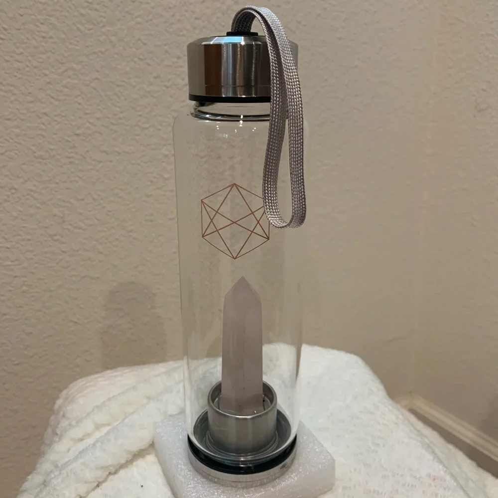 Rose‎ Quartz water bottle